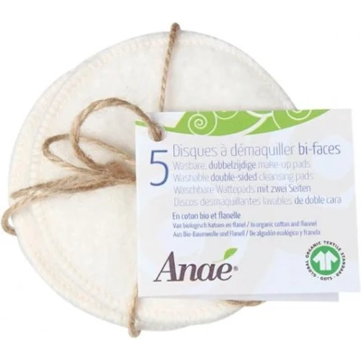 Afbeelding van Anae Wasbare make upschijfjes Bio Katoen 5 stuks