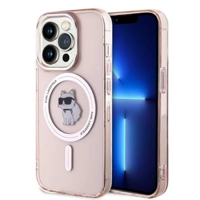 Afbeelding van Karl Lagerfeld IML Choupette MagSafe hoesje voor iPhone 14 Pro Max roze