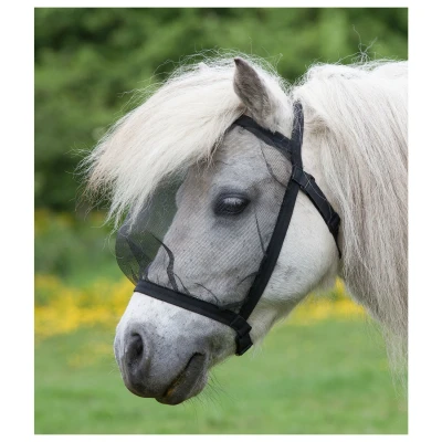 Afbeelding van Waldhausen Vliegenmasker Basic zonder Oren Zwart Pony