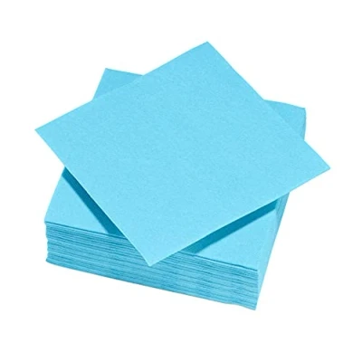 Afbeelding van 50 servetten Tex Touch blauw turquoise FSC® 25 x 24 cm