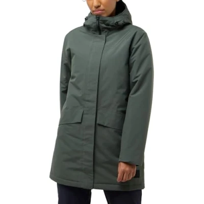 Afbeelding van Jack Wolfskin Tempelhof Winterjas, Dames, Maat: Large, Slate green