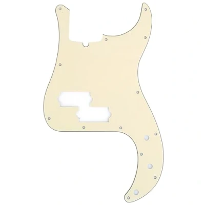 Afbeelding van Musiclily Pro 13 Schroefgaten Moderne P stijl Basgitaar Slagplaat voor 4 snarige American Precision Bass, 3 laags Crème