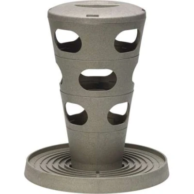 Afbeelding van Beeztees Voertoren Kippen 30x30x36 cm Grijs Groen
