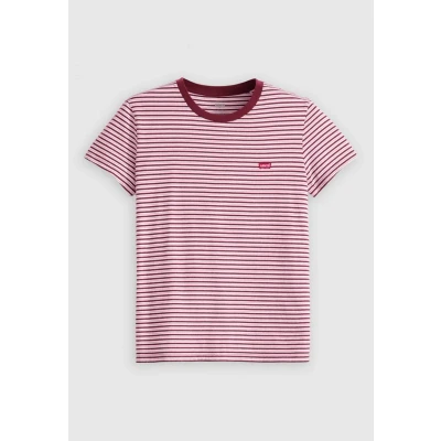 Afbeelding van Levi&#039;s Perfect Tee anita stripe Zinfandel Strip, zinfand, XXS