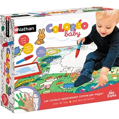 Afbeelding van Nathan Coloréo Baby educatief spel waterkleurmat voor kinderen vanaf 2 jaar, 70 x cm