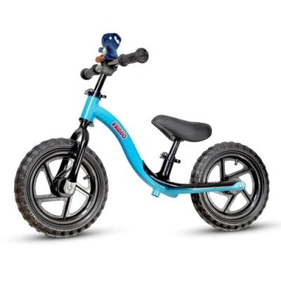 Afbeelding van KRIDDO Loopfiets voor peuters van 2 jaar, leeftijd 18 maanden tot 5 vroeg leren interactieve duwfiets met stabiele balans en voetsteun, geschenkfiets jongens meisjes, Blauw