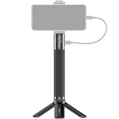 Afbeelding van Ulanzi BG 3 powerbank Grip 10.000 mAh 18W met afneembare driepoot Snelladen via Quickcharge 3.0 en USB Power Delivery &amp; C poort statief voor smartphone camera 1/4 inch schroefaansluiting Zwart
