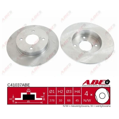 Afbeelding van ABE Remschijven C41037ABE