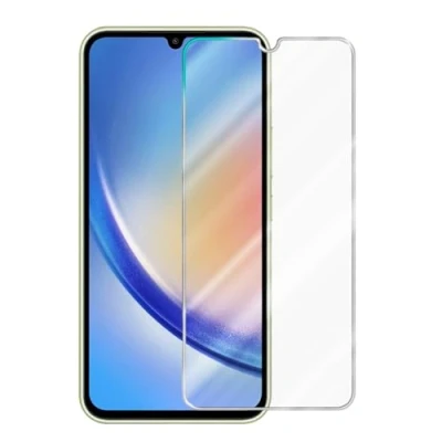 Afbeelding van Cadorabo 3x Pantser Film compatibel met Samsung Galaxy A34 5G Beschermende in KRISTALHELDER Getemperd (Tempered) Display beschermend glas 9H hardheid 3D Touch