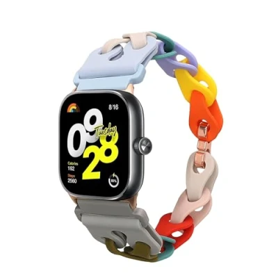 Afbeelding van kwmobile horlogebandje geschikt voor Xiaomi Redmi Watch 4 / Band 8 Pro armband Siliconen horloge of activity tracker bandje Smartwatch polsband In meerkleurig