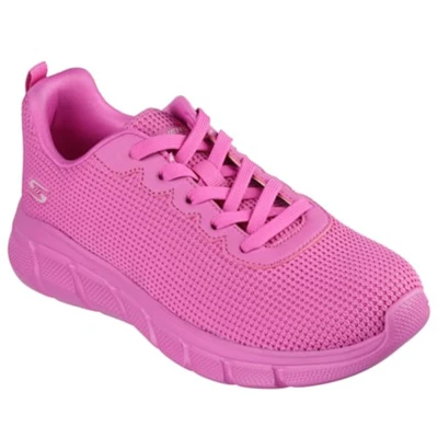 Afbeelding van Skechers Dames BOBS B Flex Visionary Essence, Hot Pink Knit/Trim, 10 UK, Gebreide Trim, 43 EU