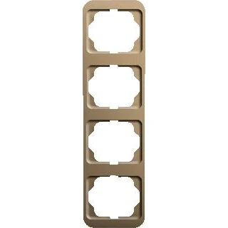 Afbeelding van Abb busch jaeger alpha nea 4 voudig afdekraam verticaal 294x81x11mm ip20 brons 2cka001754a1777