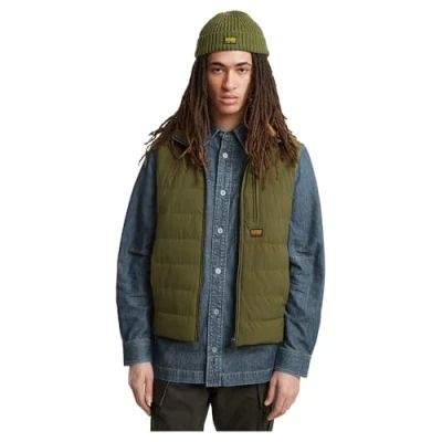 Afbeelding van G Star Foundation Liner Bodywarmer, Heren, Maat: Small, Shadow olive