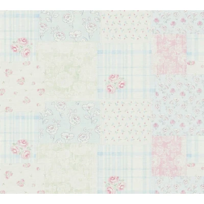 Afbeelding van AS Creation Maison Charme 39066 1 390661 Blauw / Roze