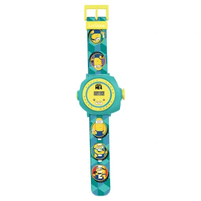 Afbeelding van Lexibook, Despicable Me, Minions, Verstelbaar projectiehorloge digitaal scherm, 20 afbeeldingen van voor kinderen, Blauw/Geel, DMW050DES