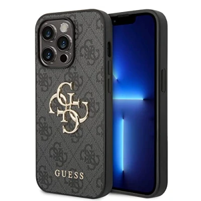 Afbeelding van GUESS, Hardcase Geschikt voor Apple iPhone 15 Pro Max PU 4G Groot, Zwart
