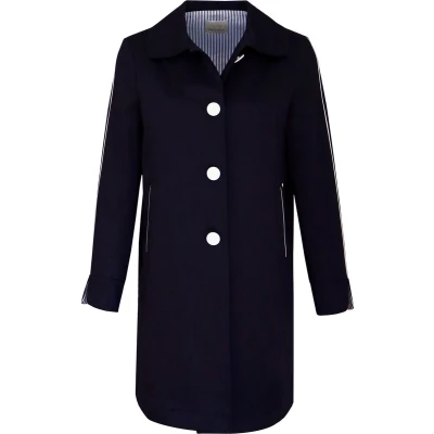 Afbeelding van Verysimple donkerblauwe trenchcoat maat L (IT46)
