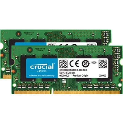 Afbeelding van Crucial CT2K8G3S1339M 16 GB Kit (8 Gbit/s) (DDR3/DDR3L, 1333 MT/s, PC3 10600, SODIMM, 204 pin) geheugen voor Mac