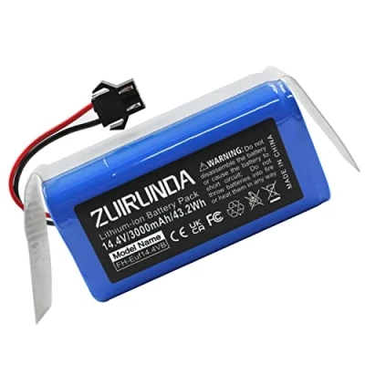 Afbeelding van ZUIRUNDA 14.4V 3000mAh Li Ion Batterij Compatibel met Ecovacs Deebot N79 N79S DN622 DN621 Vervanging voor Eufy RoboVac 11 11S MAX 12 15C 15T 30 35C Vervangende