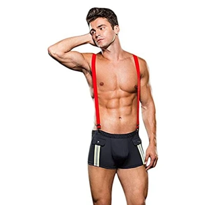 Afbeelding van Envy Fireman Bottom with Suspenders 2 Pc L/XL