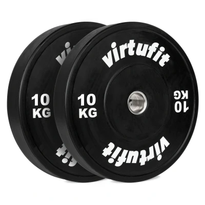 Afbeelding van VirtuFit Bumper Plate Olympische Halterschijf van Rubber 50 mm set 2 x 10 kg