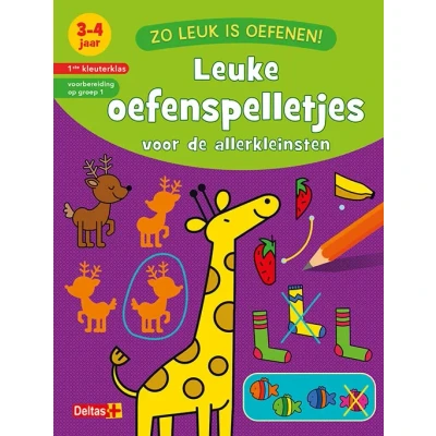 Afbeelding van Leuke oefenspelletjes voor de allerkleinsten (3 4 j.) (Paperback)