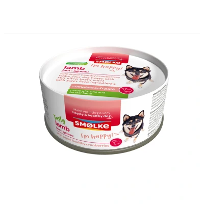 Afbeelding van Smolke Complete Soft Paté 125 g Hondenvoer Lam