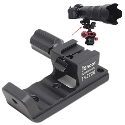 Afbeelding van iShoot Metalen Lens Kraag Voetstandaard Statief Mount Ring Base Compatibel met Nikon Nikkor Z 70 200mm f/2.8 VR S en 100 400mm F4.5 5.6 S, Ondersteuning Houder Arca Fit Zwaluwstaart