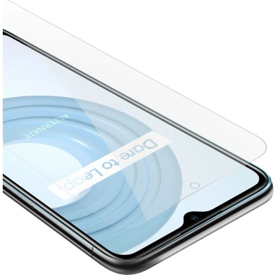 Afbeelding van Cadorabo Screenprotector geschikt voor Realme C21 Pantser film Beschermende in KRISTALHELDER Geharde (Tempered) display beschermglas 9H hardheid met 3D Touch