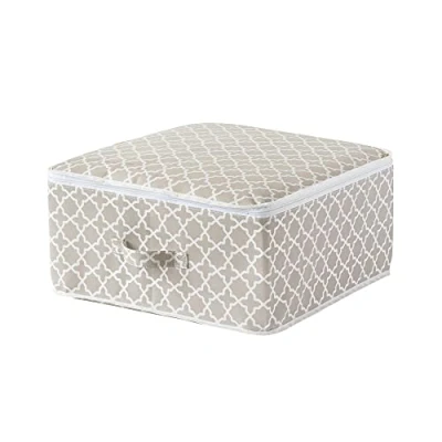 Afbeelding van Compactor RAN7473 opbergtas met ritssluiting, taupe/wit, 46 x hoogte 20,5 cm