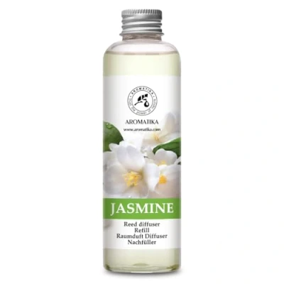 Afbeelding van Navulling Jasmijn 200ml met Puur en Natuurlijke Essentiële Olie Intensief &amp; Langdurig Aroma Natuurlijk voon Aromatherapie Diffuser Luchtverfrisser Huisparfum Geurolie Zonder Alcohol