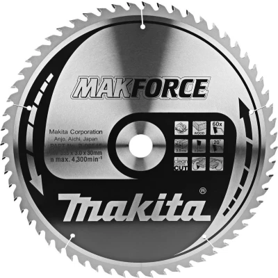 Afbeelding van Makita B 08545 Zaagb hout 355x30x3,0 60T 20g 355x30x2,2mm