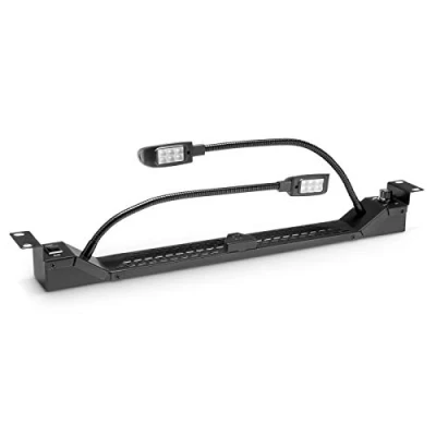 Afbeelding van Adam Hall 87463 19&quot; LED racklamp 2 voudig met dimmer