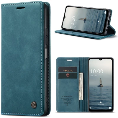 Afbeelding van CaseMe Telefoonhoesje geschikt voor Samsung Galaxy A14 5G Wallet Book Case Blauw
