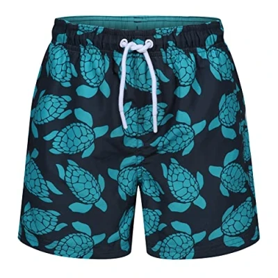 Afbeelding van Ript Essentials Zwembroek voor jongens, marineblauw/turquoise, 11 12 jaar, Jaren