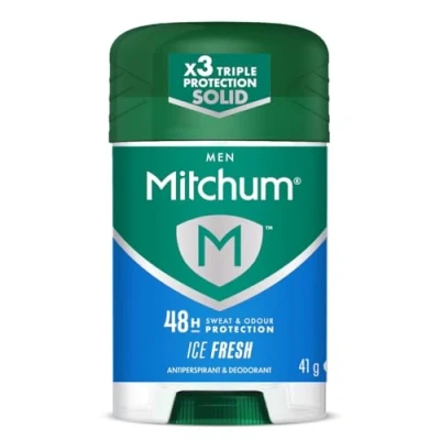 Afbeelding van Revlon Mitchum Triple Odor Defense 48HR beschermende stick voor heren, deodorant en antitranspirant, ijsvers, 41 g