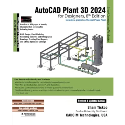 Afbeelding van AutoCAD Plant 3D 2024 for Designers, 8th Edition