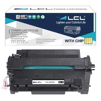 Afbeelding van LCL Compatibele tonercartridge 55A CE255A (1 zwart) vervanging voor HP Laserjet Enterprise P3010 P3011 P3015 P3016 P3015d P3015dn P3015n P3015x 500 MFP M525dn M525f Pro M521dl n