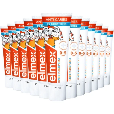 Afbeelding van 12x Elmex Peuter (0 5 Jaar) Gel Tandpasta 75 ml