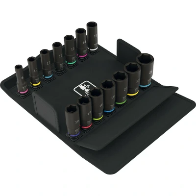 Afbeelding van Wera 05005580001 14 delige 8790 B Impaktor Deep Set 1 Doppenset In Box 3/8&quot;