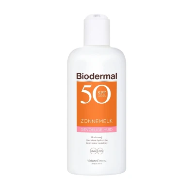 Afbeelding van 3x Biodermal Gevoelige Huid Zonnemelk SPF 50+ 200 ml