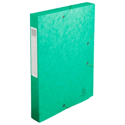 Afbeelding van Exacompta Elastobox Cartobox rug van 4 cm, groen, kwaliteit 7/10e