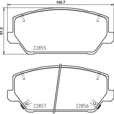 Afbeelding van Brembo Remblokset P 30 102