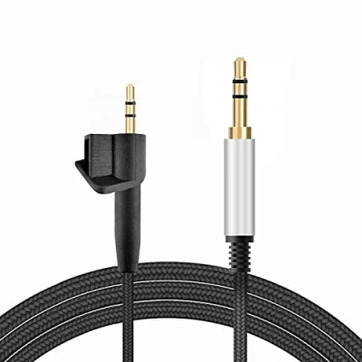 Afbeelding van AE2 Hoofdtelefoonkabel, Toxaoii koptelefoon, vervangende audiokabel compatibel met Bose Around Ear AE2, AE2i, AE2W hoofdtelefoon, upgrade (zwart, 1,2 m)