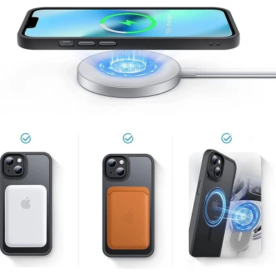 Afbeelding van TECH PROTECT MAGMAT MAGSAFE IPHONE 12/12 PRO MAT ZWART