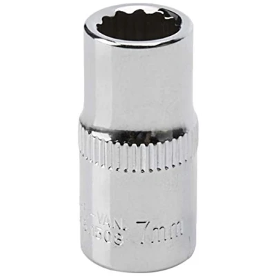 Afbeelding van KS Tools 918.1508 1/4&quot; CHROMEplus Dopsleutel, twaalfkant, 7mm