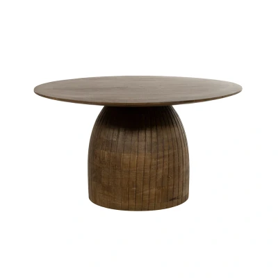 Afbeelding van Karl salontafel Ø80, H45, Brown Walnut Couture Collection