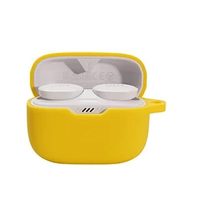 Afbeelding van GIOPUEY beschermhoes JBL Tune 230NC TWS siliconen hoesje, Case Cover, ultradun, geel