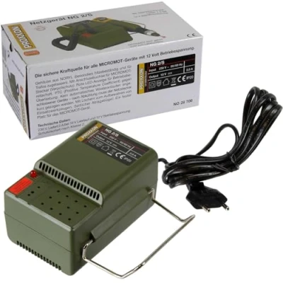 Afbeelding van Proxxon 28706 micromot voeding NG2/S transformator zonder toerentalregeling 230 volt AC naar 12 DC gelijkstroom