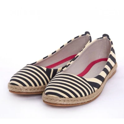 Afbeelding van GOBY Zebra Zwart Ballerinas Flats Hoge kwaliteit Handmade Meisjesprint Maat 41
